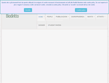 Tablet Screenshot of biodiritto.org